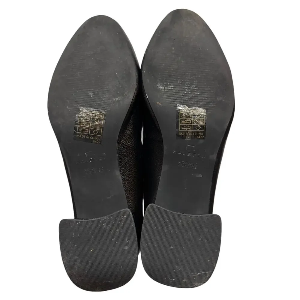 H By HALSTON DejaVu Black Dress Heeled Shoe SZ 7